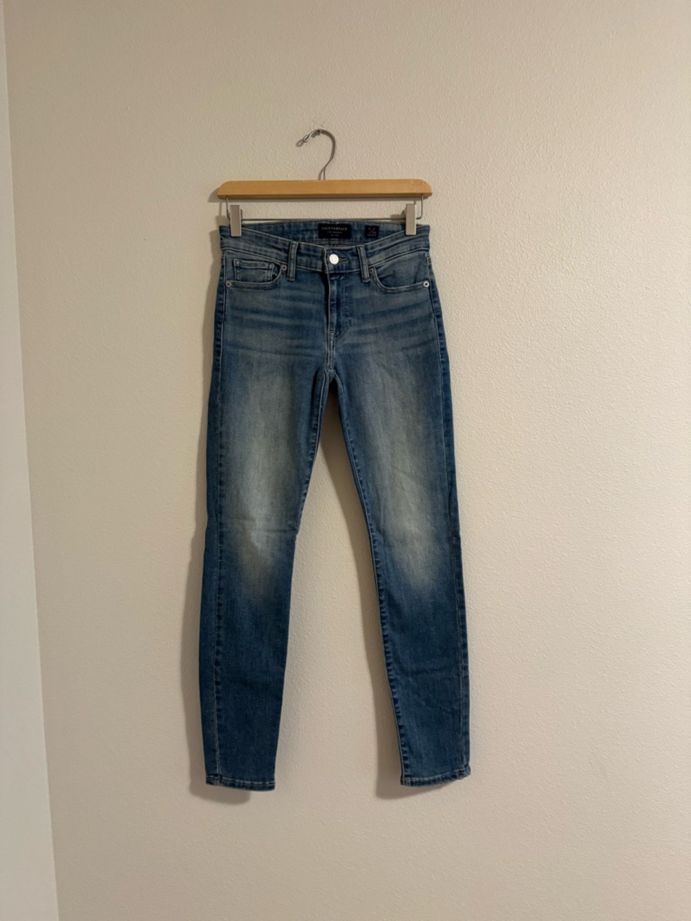 Lucky Brand Womens Skinny Jeans - Medium Blue Wash